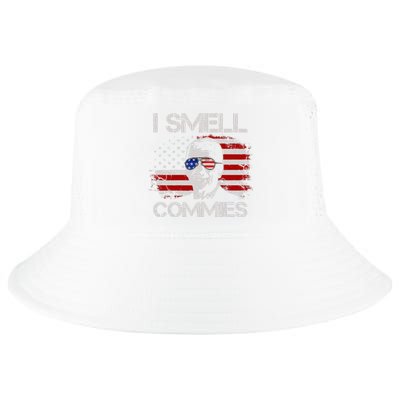 Vintage American Flag Funny Political I Smell Commies  Cool Comfort Performance Bucket Hat