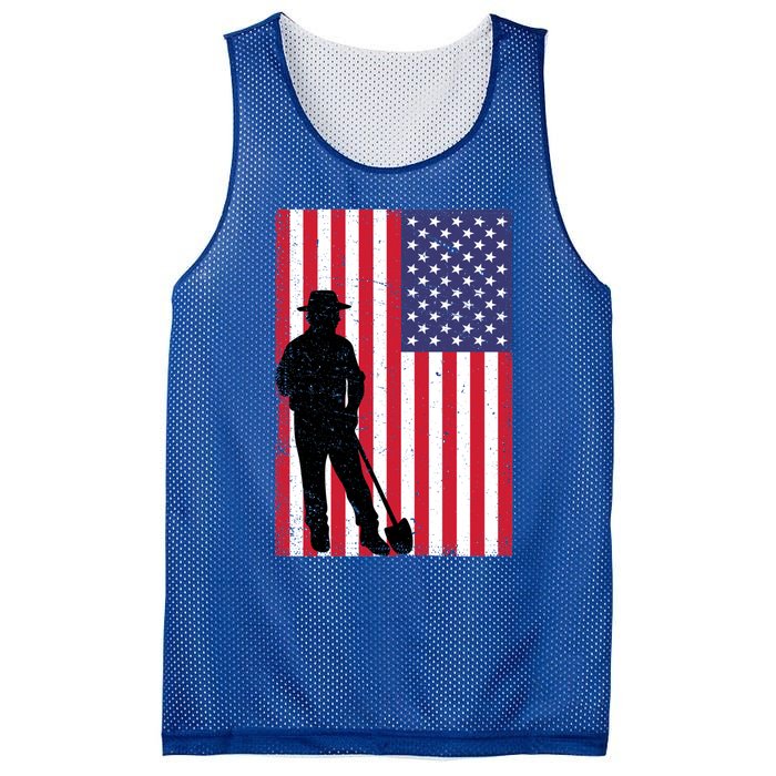 Vintage American Flag Yard Work Dad 4th Of July 2024 Meaningful Gift Mesh Reversible Basketball Jersey Tank