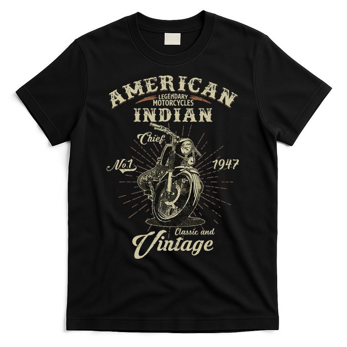 Vintage American For Old Biker Gifts T-Shirt