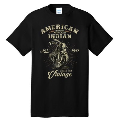 Vintage American For Old Biker Gifts Tall T-Shirt