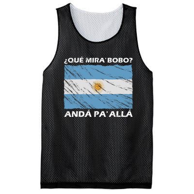 Vintage Argentina Flag Qué Miras Bobo Qué Mira Bobo Mesh Reversible Basketball Jersey Tank