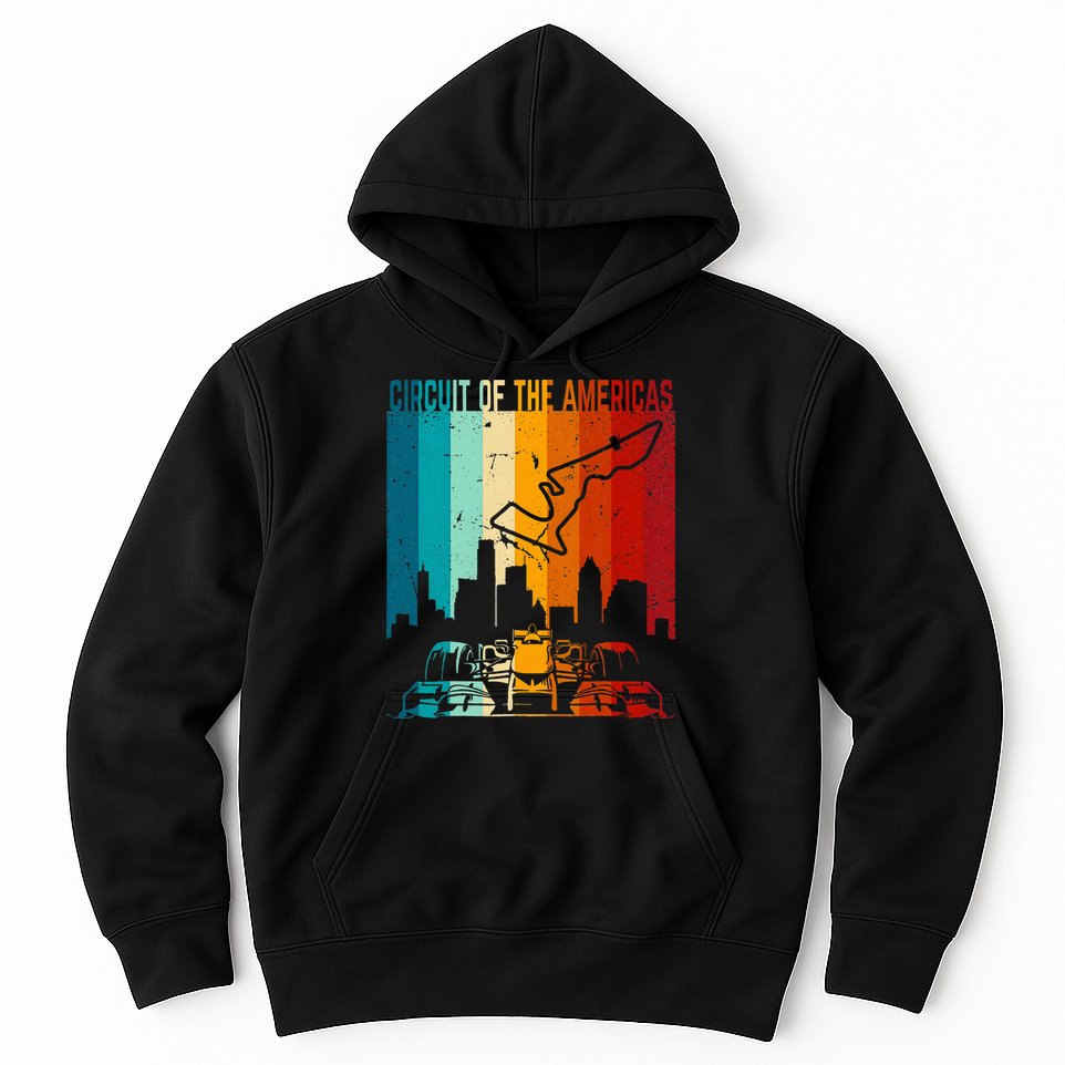 Vintage Austin Formula Racing Track Circuit Fan Race Retro Hoodie