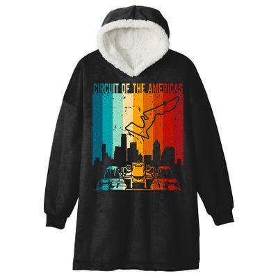 Vintage Austin Formula Racing Track Circuit Fan Race Retro Hooded Wearable Blanket