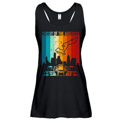 Vintage Austin Formula Racing Track Circuit Fan Race Retro Ladies Essential Flowy Tank