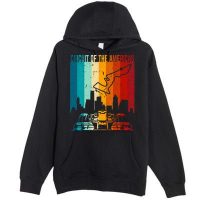 Vintage Austin Formula Racing Track Circuit Fan Race Retro Premium Pullover Hoodie