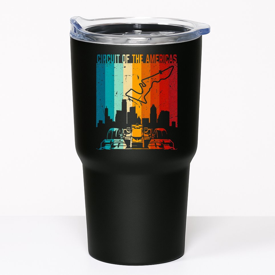 Vintage Austin Formula Racing Track Circuit Fan Race Retro Tumbler
