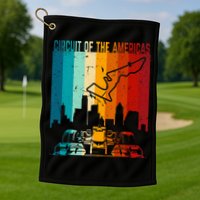 Vintage Austin Formula Racing Track Circuit Fan Race Retro Golf Towel