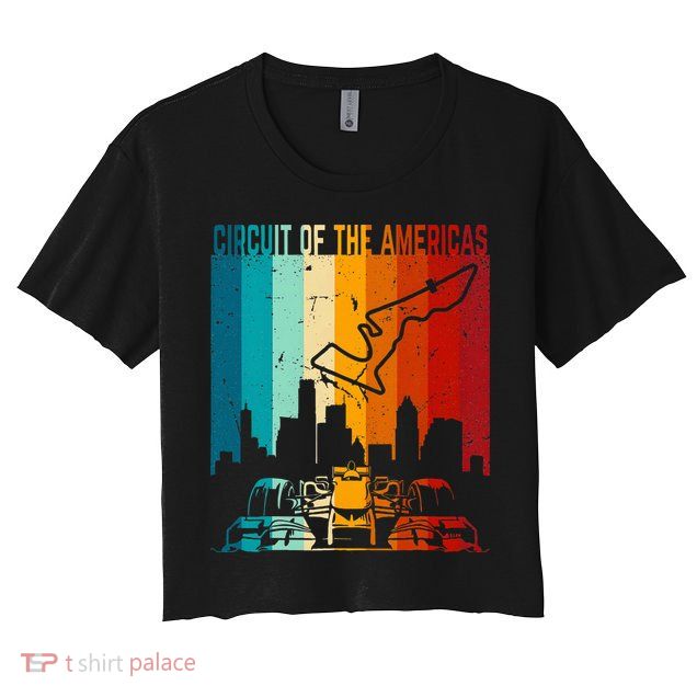 Vintage Austin Formula Racing Track Circuit Fan Race Retro Crop Top