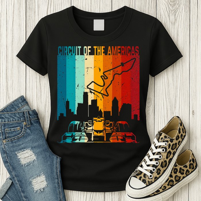 Vintage Austin Formula Racing Track Circuit Fan Race Retro Womens T-Shirt