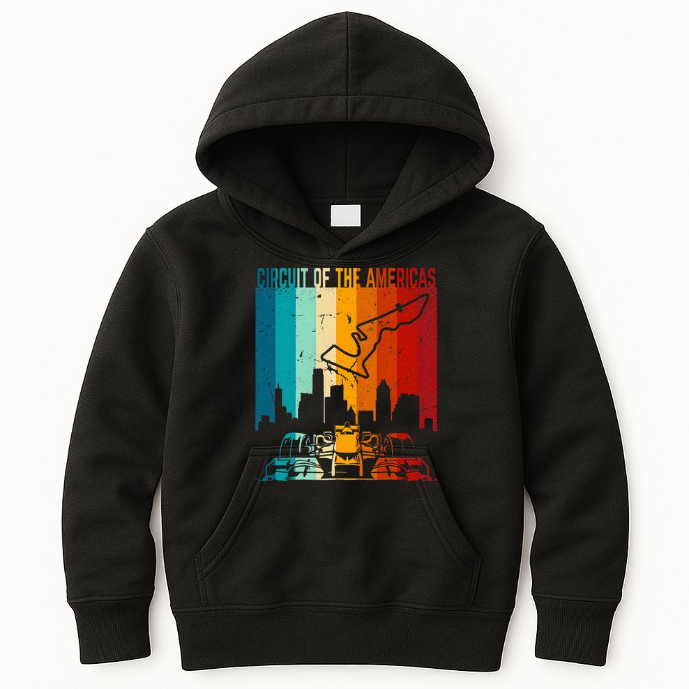 Vintage Austin Formula Racing Track Circuit Fan Race Retro Kids Hoodie