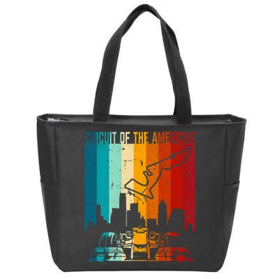 Vintage Austin Formula Racing Track Circuit Fan Race Retro Zip Tote Bag