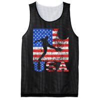 Vintage American Flag USA American USA Soccer Player Mesh Reversible Basketball Jersey Tank