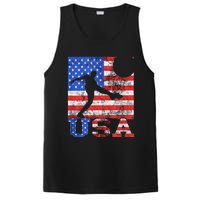 Vintage American Flag USA American USA Soccer Player PosiCharge Competitor Tank