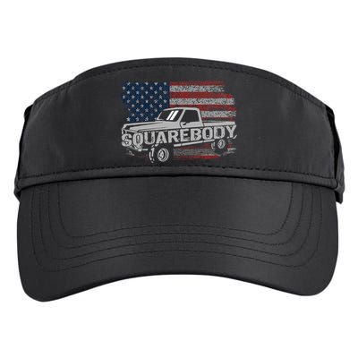Vintage American Flag Squarebody - Square Body Truck Lover Adult Drive Performance Visor