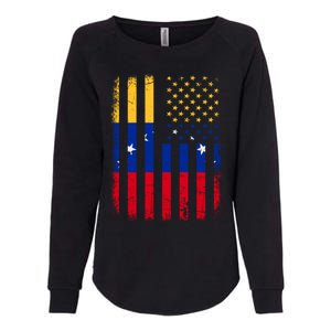 Venezuelan American Flag Venezuelan Roots Venezuela America Womens California Wash Sweatshirt