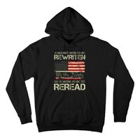 Vintage American Flag It Needs To Be Reread We The People Hoodie