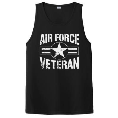 Vintage Air Force Veteran Tee Vintage USAF Veteran PosiCharge Competitor Tank