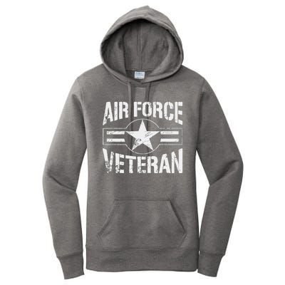 Vintage Air Force Veteran Tee Vintage USAF Veteran Women's Pullover Hoodie