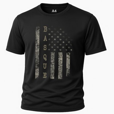 Vintage American Flag Basque Pride Performance Shirt