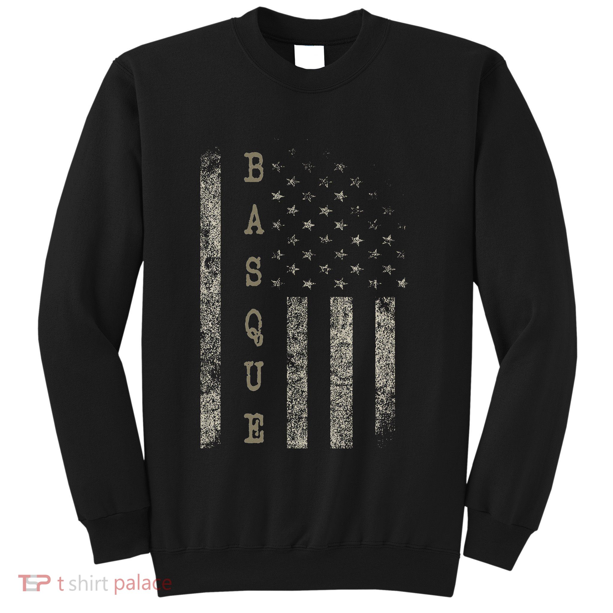Vintage American Flag Basque Pride Sweatshirt