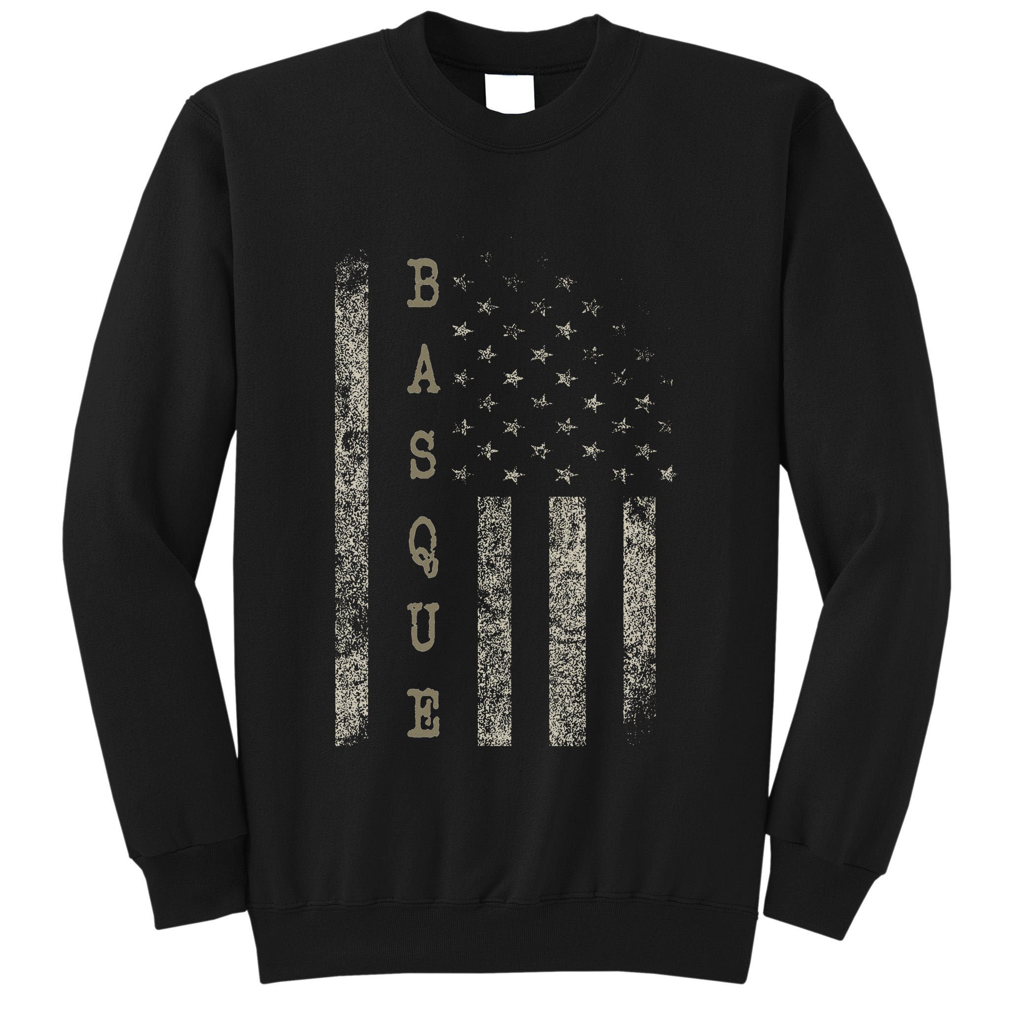 Vintage American Flag Basque Pride Tall Sweatshirt