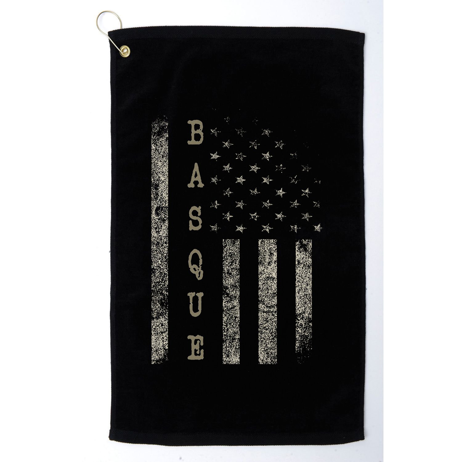 Vintage American Flag Basque Pride Golf Towel