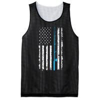 Vintage American Flag Fishing Rod Mesh Reversible Basketball Jersey Tank