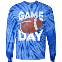 Vintage American Football Game Sports Lover Great Gift Tie-Dye Long Sleeve Shirt