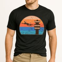 Vintage Airplane Flight Controller Tower Cooling Performance Crew T-Shirt