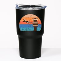 Vintage Airplane Flight Controller Tower Tumbler