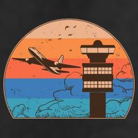 Vintage Airplane Flight Controller Tower Tumbler