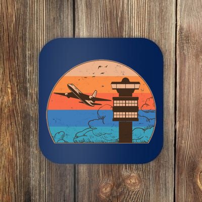 Vintage Airplane Flight Controller Tower Coaster