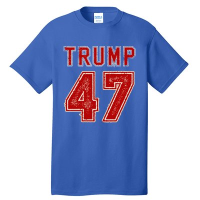 Vintage American Flag Trump 2024 Gift Tall T-Shirt