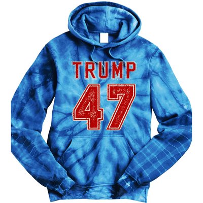 Vintage American Flag Trump 2024 Gift Tie Dye Hoodie