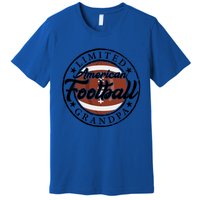 Vintage American Football Grandpa Funny Fathers Day Lover Gift Premium T-Shirt