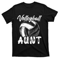 Volleyball Aunt For Wo Family Matching Player Team Auntie T-Shirt