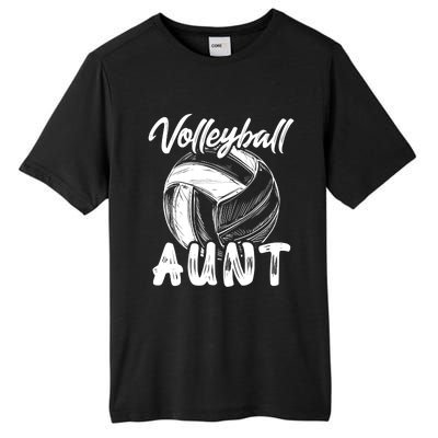 Volleyball Aunt For Wo Family Matching Player Team Auntie Tall Fusion ChromaSoft Performance T-Shirt