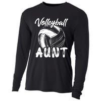 Volleyball Aunt For Wo Family Matching Player Team Auntie Cooling Performance Long Sleeve Crew