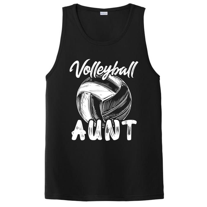 Volleyball Aunt For Wo Family Matching Player Team Auntie PosiCharge Competitor Tank