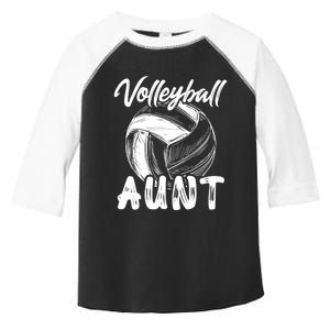 Volleyball Aunt For Wo Family Matching Player Team Auntie Toddler Fine Jersey T-Shirt