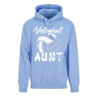 Volleyball Aunt For Wo Family Matching Player Team Auntie Unisex Surf Hoodie