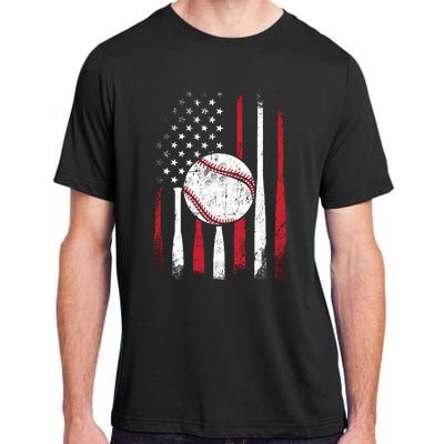 Vintage American Flag Baseball Team For Boy Girl Wo Adult ChromaSoft Performance T-Shirt