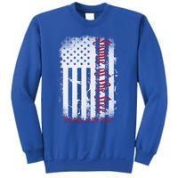 Vintage American Flag Home Of The Free Because Of The Brave Gift Sweatshirt