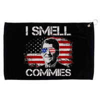 Vintage American Flag Funny Political I Smell Commies Grommeted Golf Towel