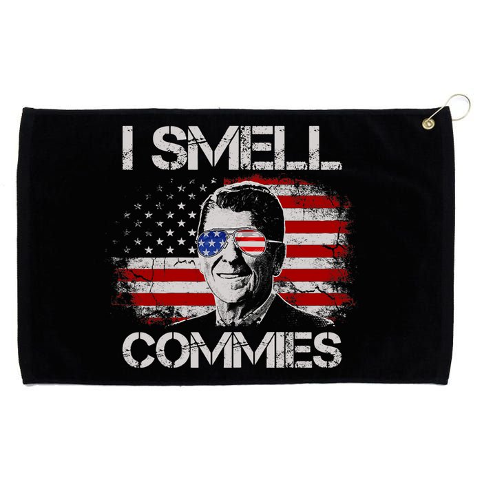 Vintage American Flag Funny Political I Smell Commies Grommeted Golf Towel