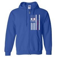 Vintage American Flag Hvac Technician Us Hvac Tech Gift Full Zip Hoodie