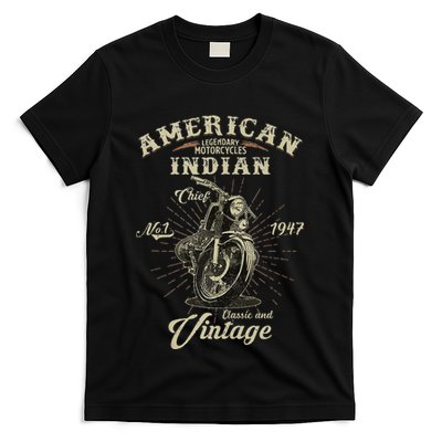 Vintage American For Old Biker Gifts T-Shirt