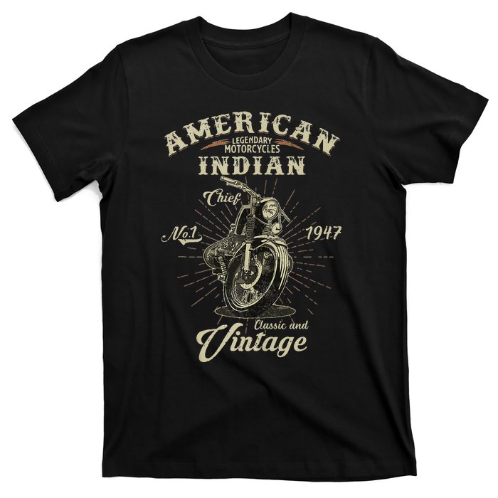 Vintage American For Old Biker Gifts T-Shirt