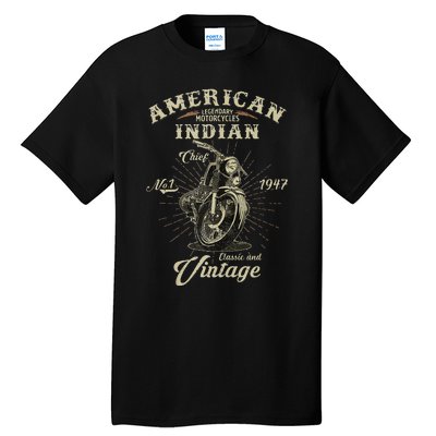 Vintage American For Old Biker Gifts Tall T-Shirt