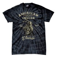 Vintage American For Old Biker Gifts Tie-Dye T-Shirt